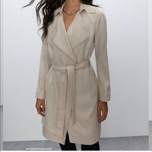 babaton maximo tan trench coat